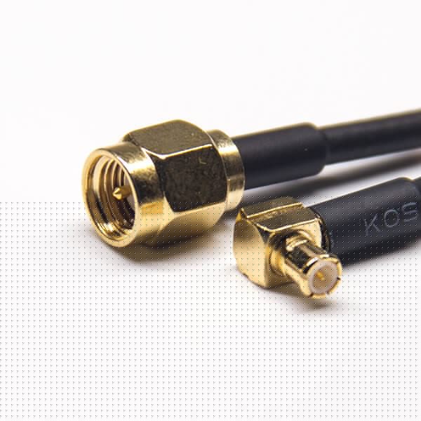 SMA公頭直式轉(zhuǎn)MCX彎式公頭組裝線材接RG316