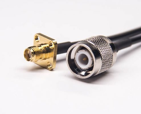 tnc公頭轉(zhuǎn)sma母頭組裝電纜180度tnc公頭轉(zhuǎn)四孔法蘭sma母頭