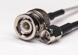 直插式SMA接口公頭鍍鎳轉(zhuǎn)BNC直式公頭接RG316線