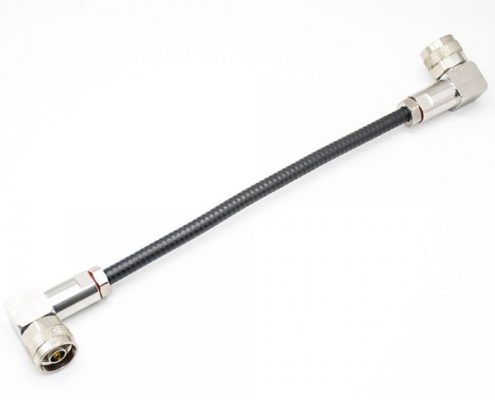 N型公頭轉(zhuǎn)接頭彎式公頭轉(zhuǎn)公頭接測試跳線線長20cm