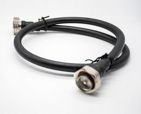 標(biāo)準(zhǔn)DIN7/16公頭轉(zhuǎn)公頭直式同軸線材接1/2線長(zhǎng)1M