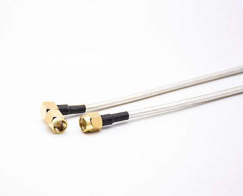SMA線焊接同軸線RG405公頭直式轉(zhuǎn)彎式射頻線材