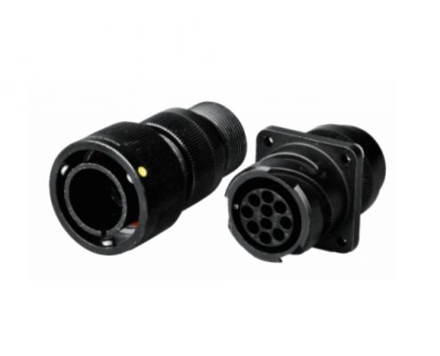 卡口式圓形連接器YGC直式快速卡口IP6710芯公母對(duì)接壓接式牽引連接器