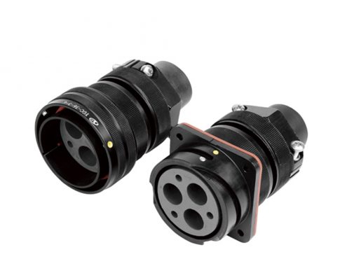 YGC電連接器3芯直式卡口式連接壓接式IP67公母對接牽引連接器