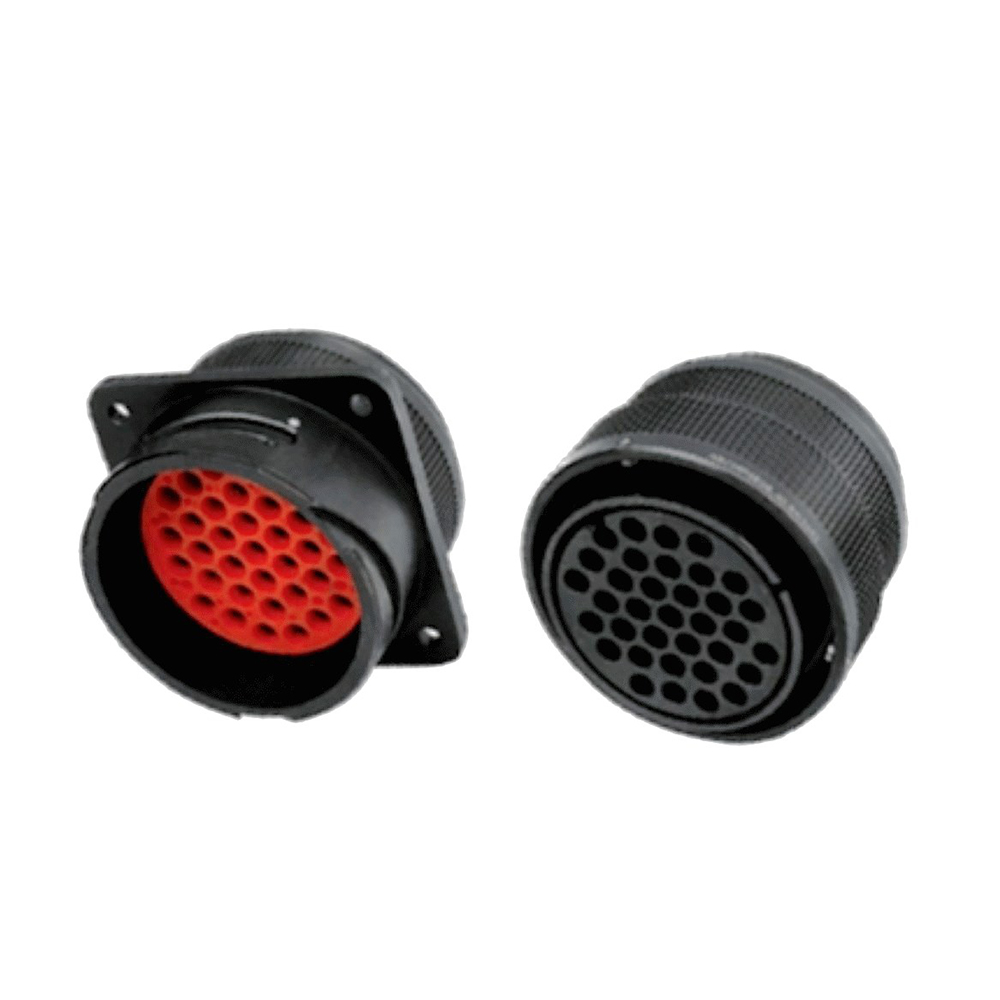 EB-418-1015 電連接器35芯直式卡口連接IP67壓接式Y(jié)GC-40公母對接鐵路機(jī)車牽引連接器