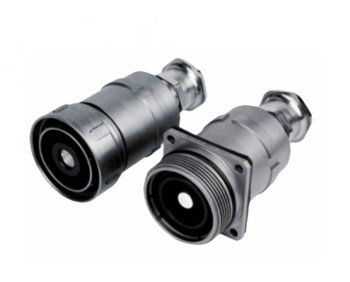 YGC電連接器公母對接500A卡口連接壓接式IP671芯直式牽引連接器