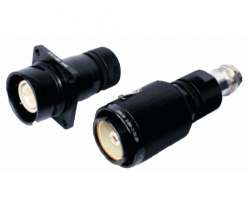 防水圓形連接器1芯直式IP67卡口連接壓接式850A公母對(duì)接YGC牽引電連接器