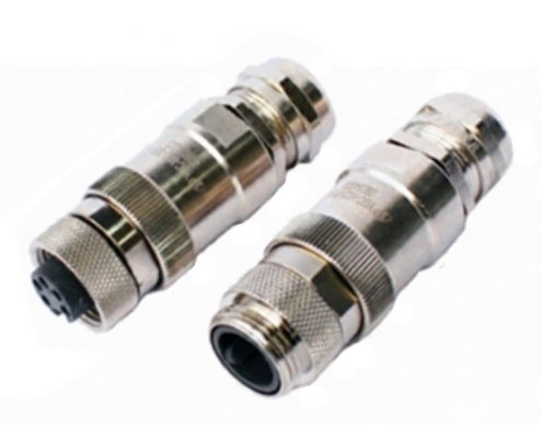 電連接器YGC-M22 5芯 公母對(duì)接插頭直式螺紋連接圓形連接器