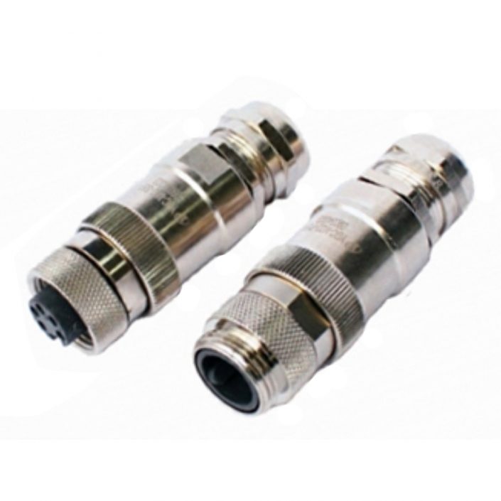 電連接器YGC-M22 5芯 公母對接插頭直式螺紋連接圓形連接器