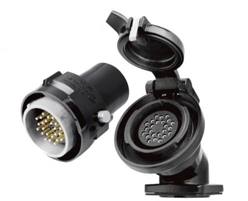 YGC24芯公插頭&母插座直式卡口連接鐵路機車牽引連接器