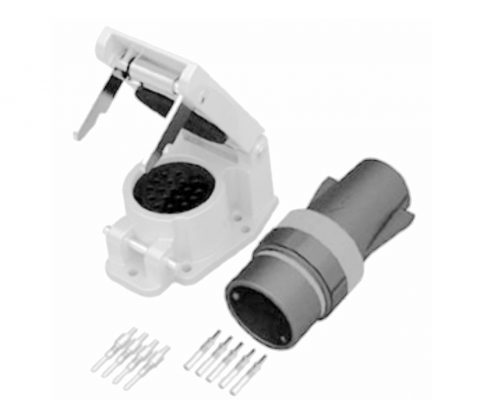 牽引電機(jī)連接器插頭&插座JC-CL18芯直式接線公母對(duì)接直插杠桿鎖緊連接