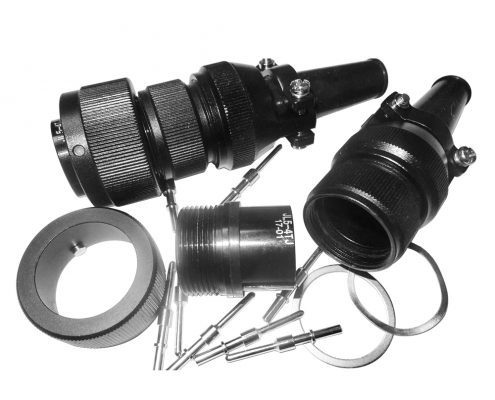 鐵路機車用電連接器卡扣連接JL插頭4芯公頭接線直式美標(biāo)牽引連接器焊接