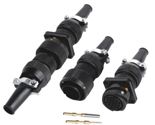 牽引電機連接器插頭&插座JL直式19芯接線焊接美標面板安裝公母對接