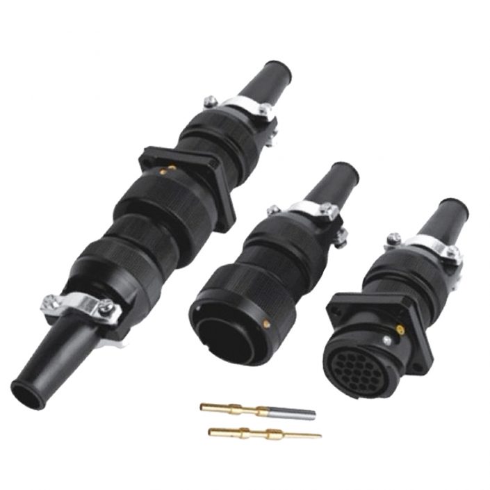 牽引電機(jī)連接器插頭&插座JL直式19芯接線焊接美標(biāo)面板安裝公母對(duì)接