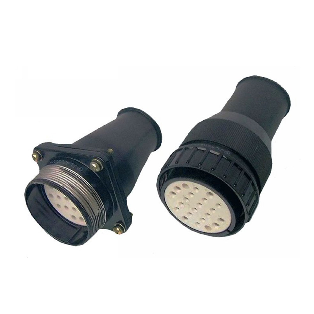 EB-418-5018 軌道交通連接器JL插頭&插座四孔法蘭焊接32芯直式公頭不帶針