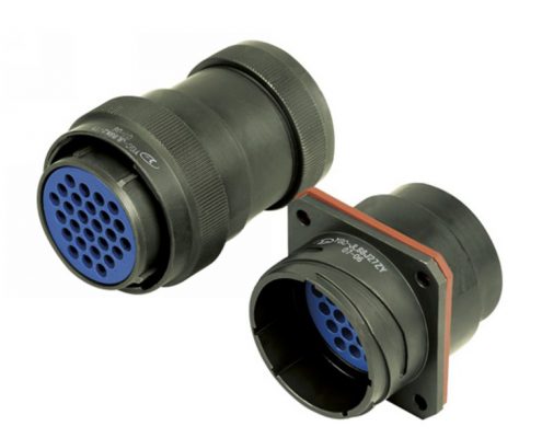 牽引連接器27芯88殼卡口連接直式壓接插頭插座公母對接連接器