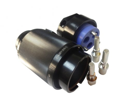 3芯圓形插頭公頭6殼公頭直式壓接JL牽引機車連接器