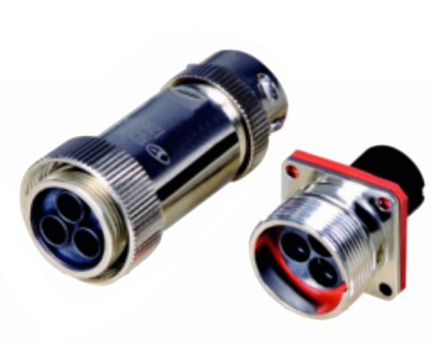 TL連接器3芯直式螺紋連接插頭插座公母對接4孔法蘭牽引連接器