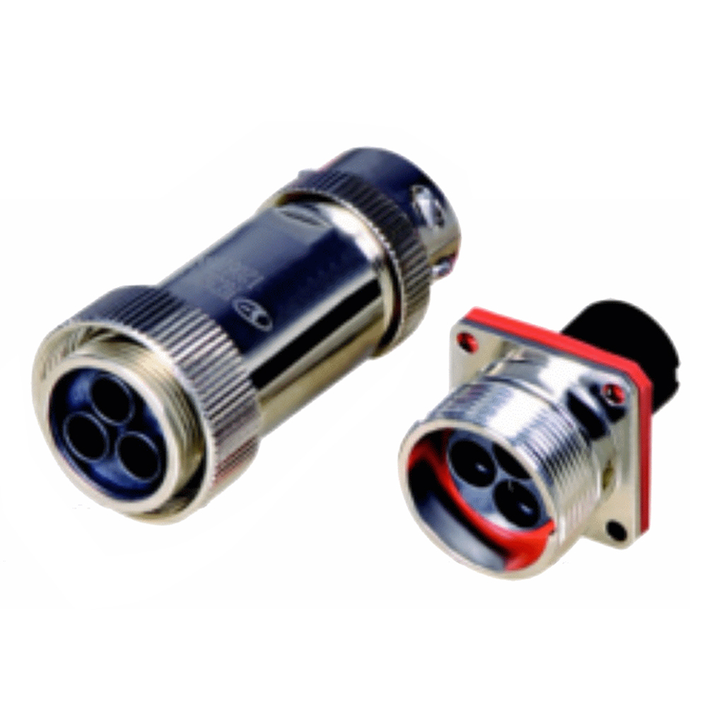 EB-418-7008 TL連接器3芯直式螺紋連接插頭插座公母對接4孔法蘭牽引連接器