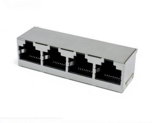 8P8C網(wǎng)絡(luò)插座RJ45不帶燈帶屏蔽帶彈片國標(biāo)耐高溫