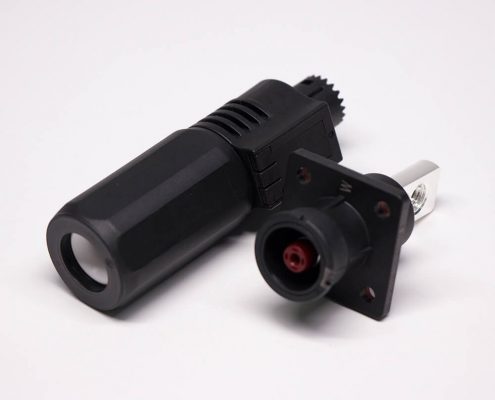 新能源電源儲(chǔ)能連接器直式8mm黑色I(xiàn)P67防水125A大電流連接器
