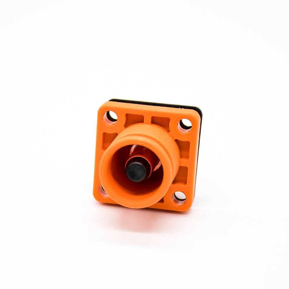 RHT-1P-8O-C50-R&RHT-1S-8O-BL-L_7 新能源汽車換電連接器彎式8mm橙色IP65 200A插頭插座對接款