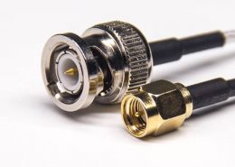 直插式SMA公頭轉(zhuǎn)BNC直式公頭同軸線纜接RG316