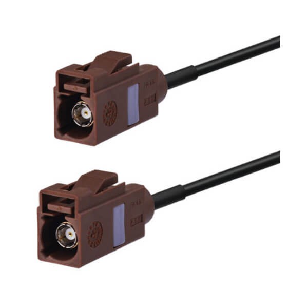 fakra-connector-f-type-brown-female-to-female-pigtail-cable-car-antenna-extension-cable-20-feet Fakra 線F型棕色母轉(zhuǎn)母直式車載天線延長(zhǎng)線20英尺