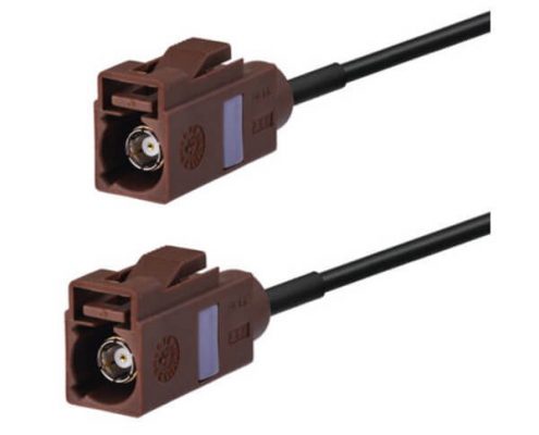 汽車Fakra天線Fakra F棕色母頭對母頭接線3米