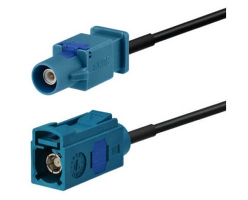 Fakra連接器車頭單元GPS Fakra Z直式母頭對公頭連接器20英尺