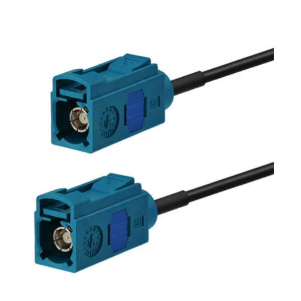 fakra-male-female-g-type-car-telematics-antenna-extension-cable-grey-cable-2m Fakra射頻連接器 母頭對母頭直式通用汽車連接器 1米