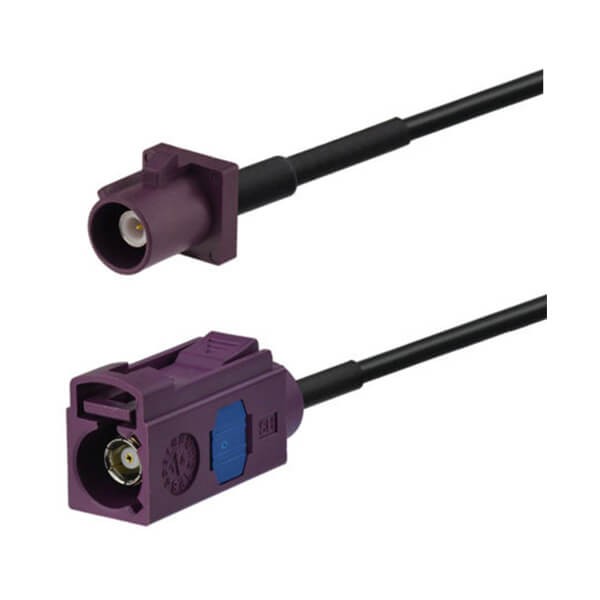 fakra-to-antenna-connector-car-telematics-extension-cable-5m 車載Fakra線直式公轉(zhuǎn)母天線延長線5米