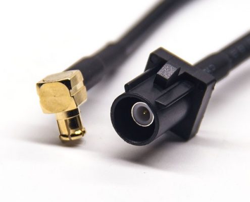 Fakra線束FakraA型公頭轉(zhuǎn)MCX公頭線材連接器 RG174 線長1米