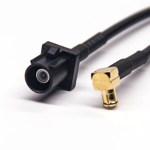 Fakra線束FakraA型公頭轉(zhuǎn)MCX公頭線材連接器 RG174 線長1米