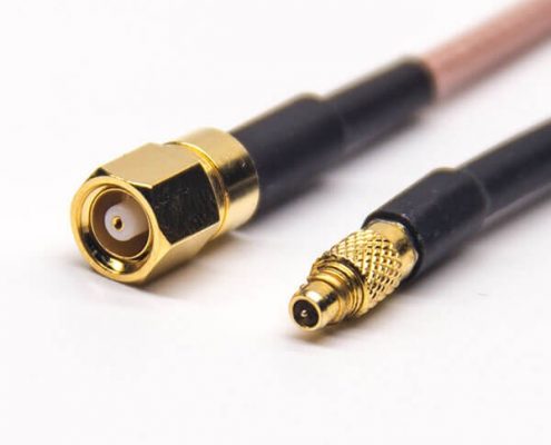 MMCX接口直式公頭轉(zhuǎn)SMC直式母頭同軸線纜接RG316