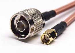 SMA公頭母針同軸線轉N型直公頭接RG142線材