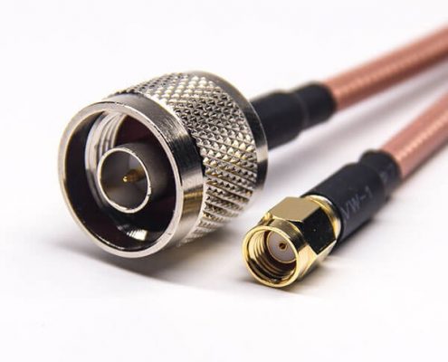 SMA公頭母針同軸線轉(zhuǎn)N型直公頭接RG142線材
