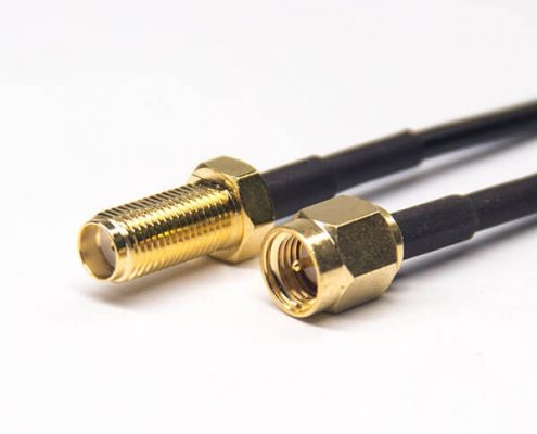 sma射頻接頭信號(hào)線sma公轉(zhuǎn)母直式同軸電纜接RG174線材