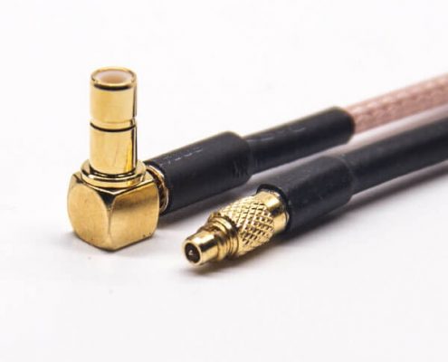 SMB連接母頭彎式轉(zhuǎn)MMCX公頭直式RF線材接RG316