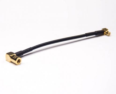 MCX信號(hào)線90度彎公頭轉(zhuǎn)SMB彎式母頭線接RG174