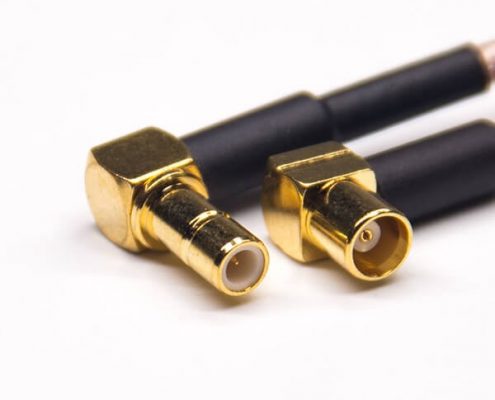 MCX線端連接器母頭90度轉(zhuǎn)SMB 母頭90度RF線接RG316