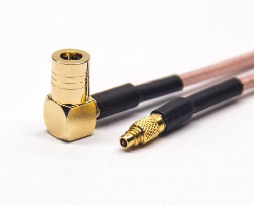 SMB端口公頭彎式轉(zhuǎn)MMCX公頭直式接RG316線