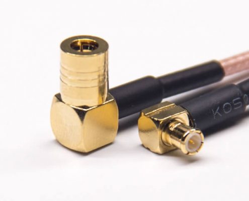 SMB公頭90度彎式轉(zhuǎn)MCX公頭彎式RF線材接RG316