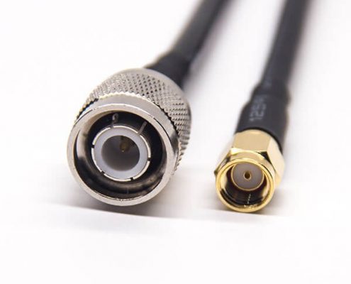 TNC插座公頭直式轉(zhuǎn)SMA公頭反極性直式接RG223 RG58線