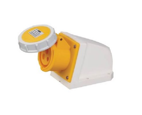 工業(yè)插座黃色I(xiàn)P67防水32A3芯130V