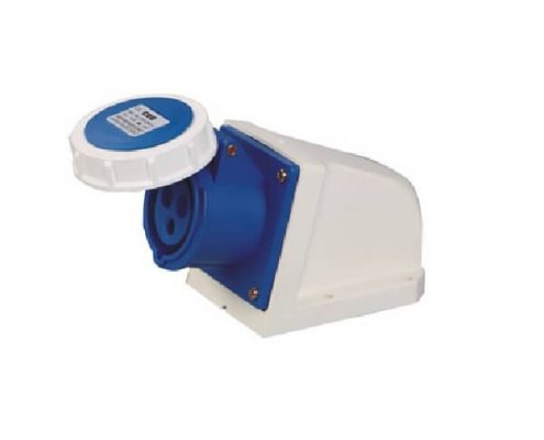 16A2相插座藍色IP67防水3芯250V