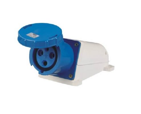 防水工業(yè)插座明裝藍(lán)色I(xiàn)P673芯63A