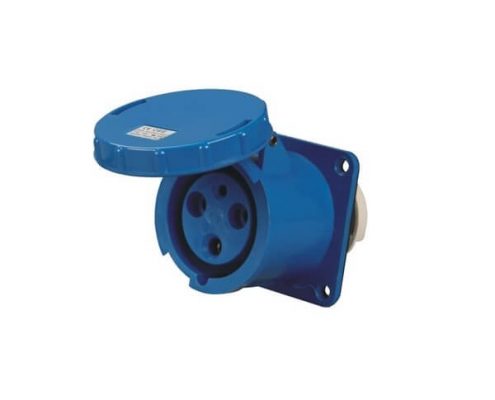 暗裝插座CEE工業(yè)連接器63A3芯IP67