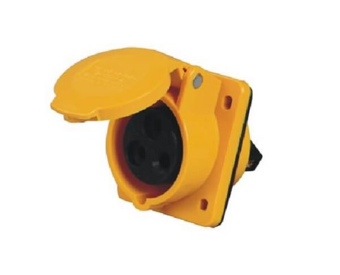 32A3芯暗裝插座暗裝斜插IP44