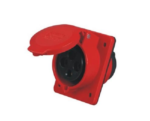 16AIEC60309工業(yè)暗裝插座45度斜插3芯